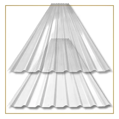 Tejas en fibra de vidrio (lechosa y traslúcida)